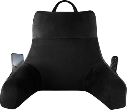 IPYNBAP Back Pillow for Bed Sitting up, Reading Pillow, 18 Inch, Grey