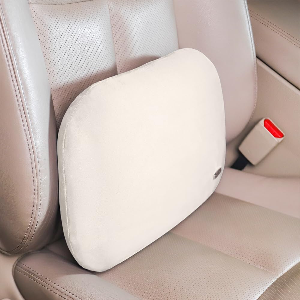Lower Back Automotive Lumbar Support Pillow for Car Recliner Cushion Black