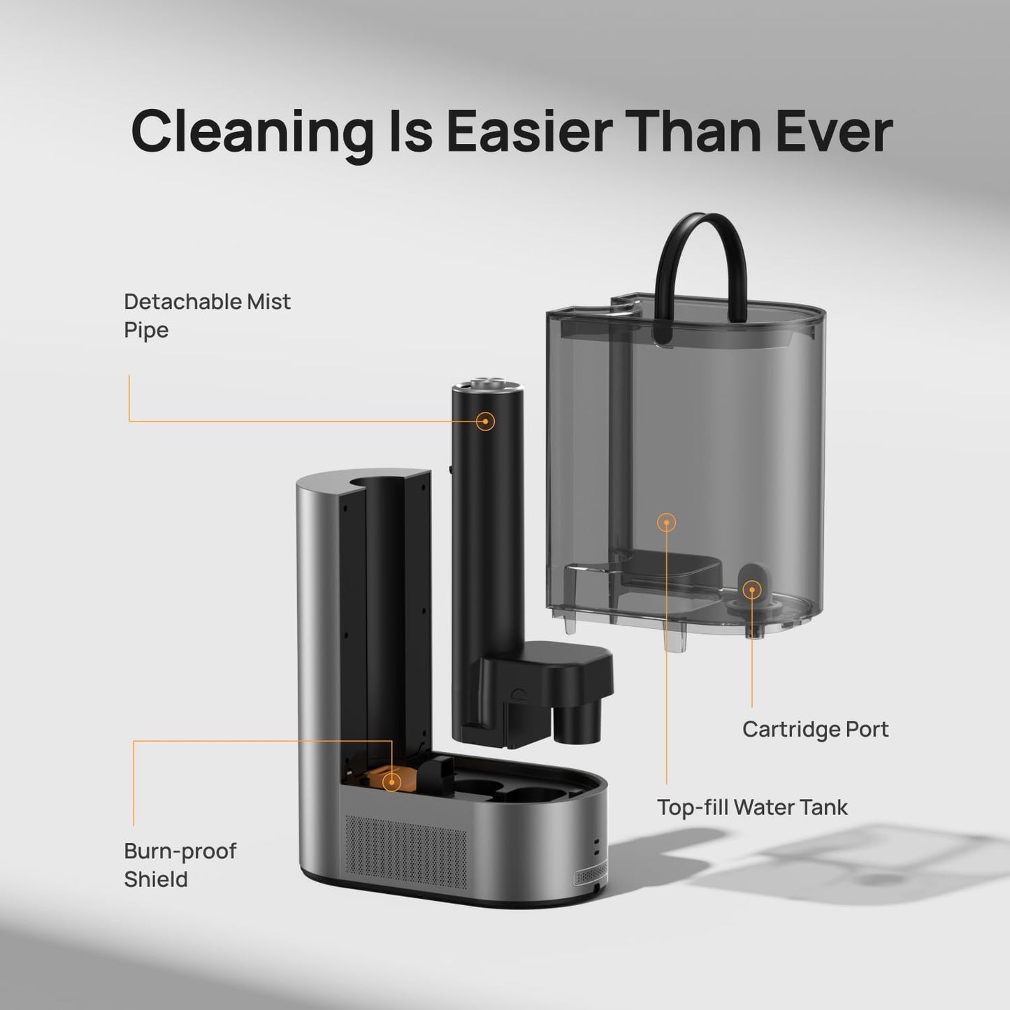 DREO 6L Smart Humidifiers for Bedroom, Warm & Cool Mist for Large Room | 60-Hour Quiet Runtime, 500ML/H Output, Smart Humidity Sensor, Indicator Light, App Control, Works with Alexa & Google, Silver