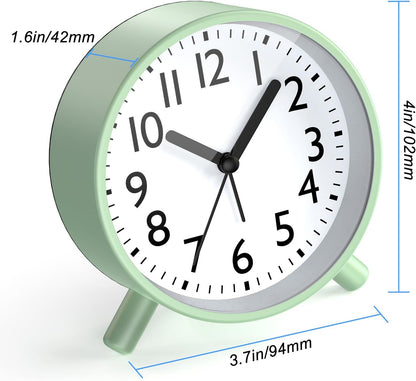 Analog Alarm Clock Night Ligh Battery Operated for Bedroom