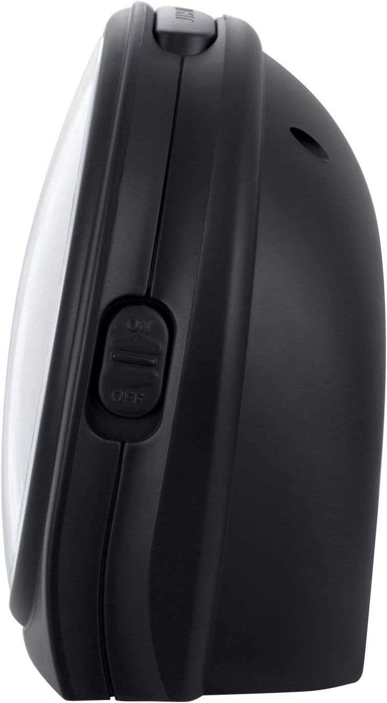Tinload 5.5" Large Analog Alarm Clock Silent Non Ticking, Gentle Wake, Beep Sounds, Increasing Volume, Battery Operated Snooze and Manual Light, Easy Set