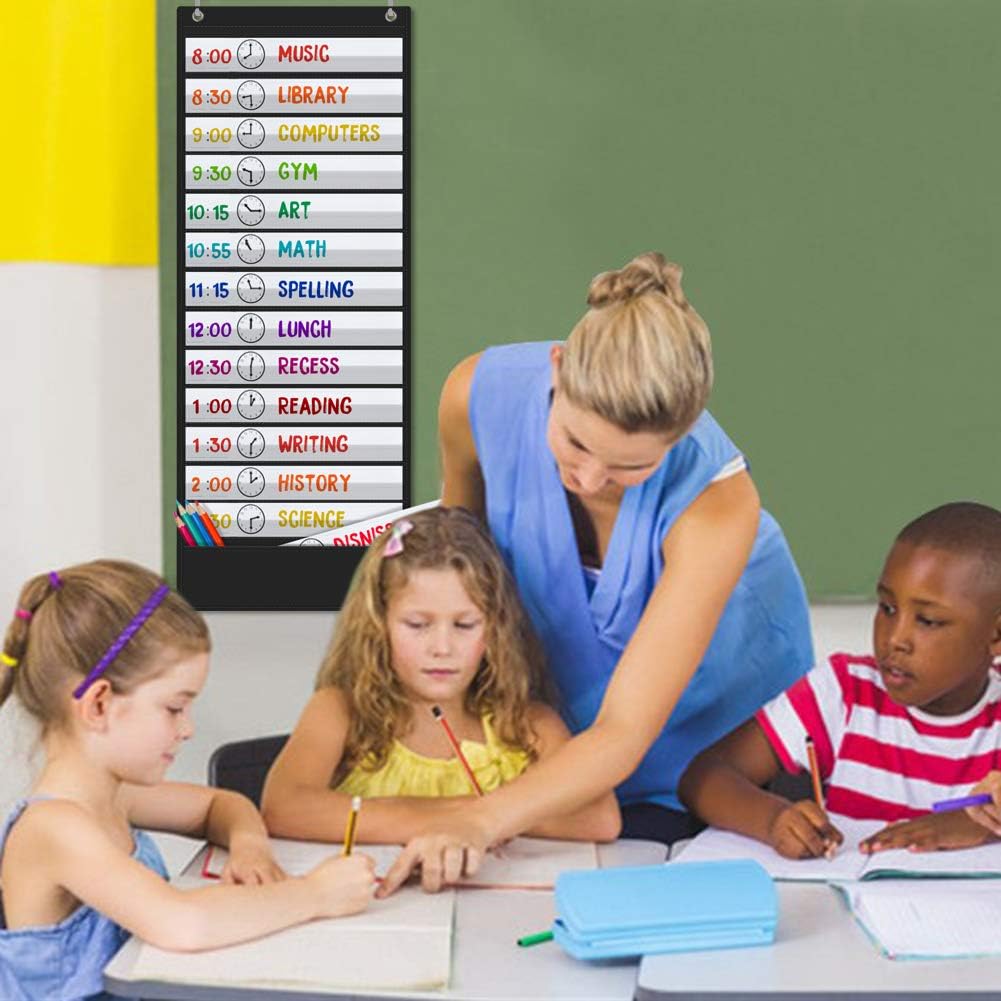 Large Visual Schedule for Kids Chore Reward Chart,Bedtime Routine Chart for Toddlers,Double Side Weekly Planner Board With 109 Cards for Home School Planner,Autism Learning Materials.