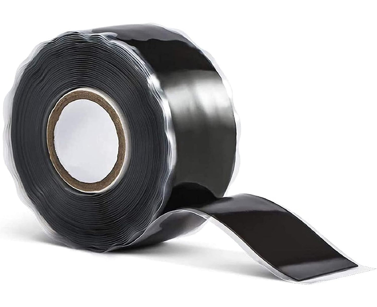 Romeda 1 Inch x 10 FT Black Self-Fusing Silicone, Thickness 0.5mm Hose Repair Tape, Heavy Duty and Leak Proof Rubber Hose Tape, Pipe for Water - Black