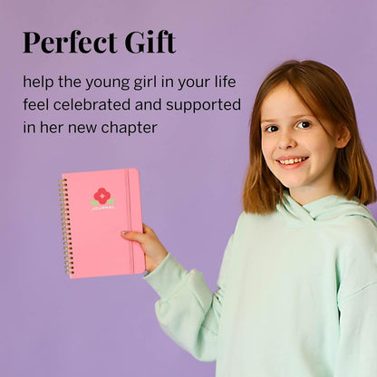 Pixie Period Tracker Journal for Girls 8-12 - Pixie’s My First Period Notebook with Daily Menstrual Cycle Guided Reflection For Feminine Care - First Period Gifts For Young Girls & Teens