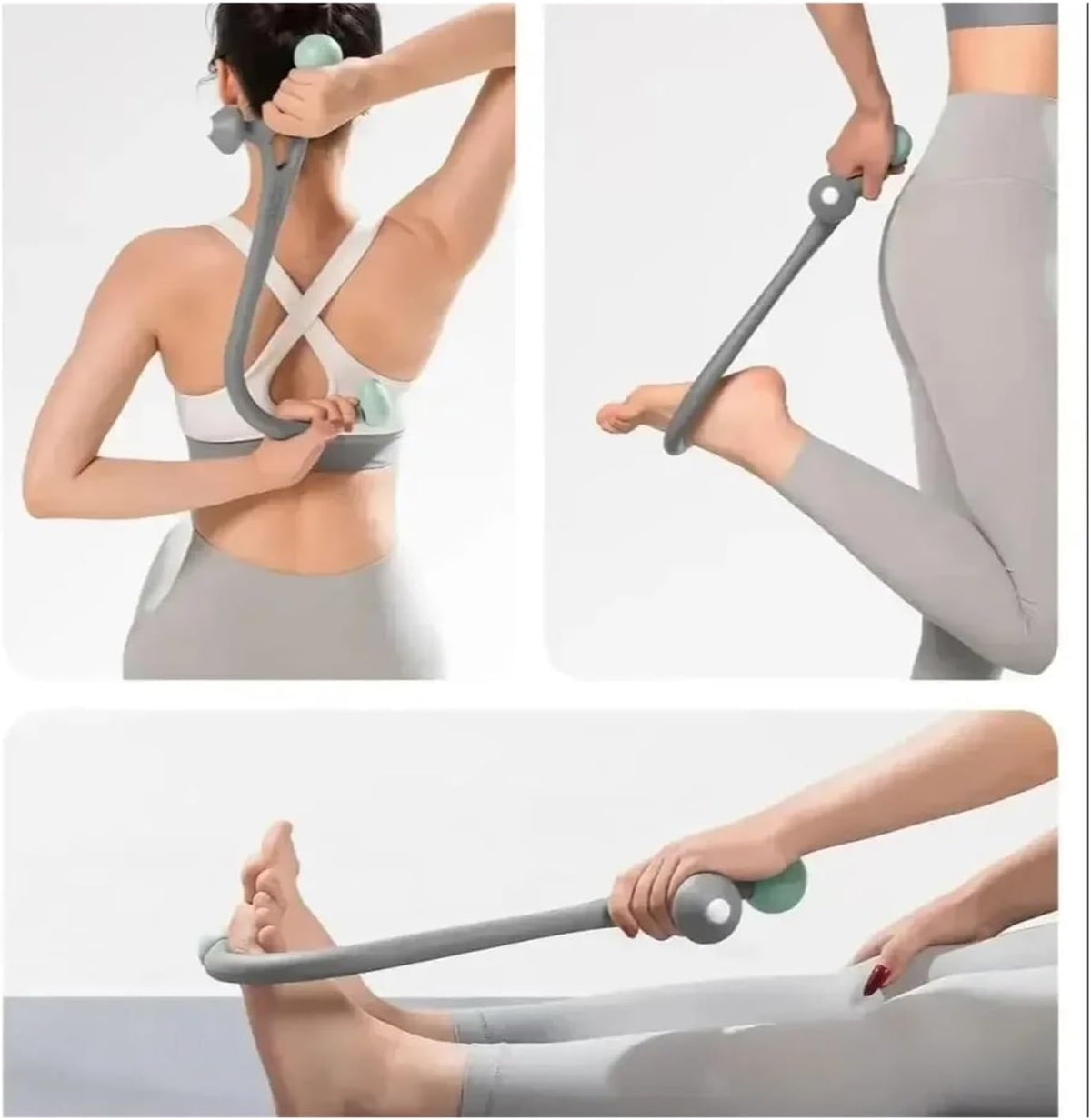 Handheld Trigger Point, Back, Shoulder, Neck Muscle Compression Massage Hammer, Portable Massager(Green)