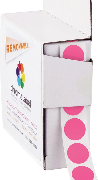 Removable Green Dot Stickers, 1/2 Inch, 1000/Box | Inventory Circle Labels with Removable Adhesive for Offices, Classrooms, Food Service, and Medical Settings. Made in USA