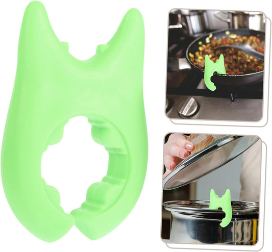 PRETYZOOM 6pcs Silicone Pot Clip Lid Spill Lifters Cute Steam Release Boil Stoppers Spoon Rest for Kitchen Counter Overflow Prevention Easy Installation