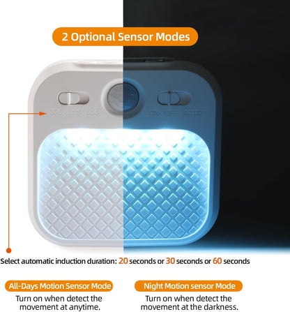 DAMI Motion Sensor Night Lights Rechargeable with Timer, Battery Cabinet Light with 3 Color Temperatures Stepless Dimming, Magnetic Closet Light for Travel, RV, Cruise Essentials 2026