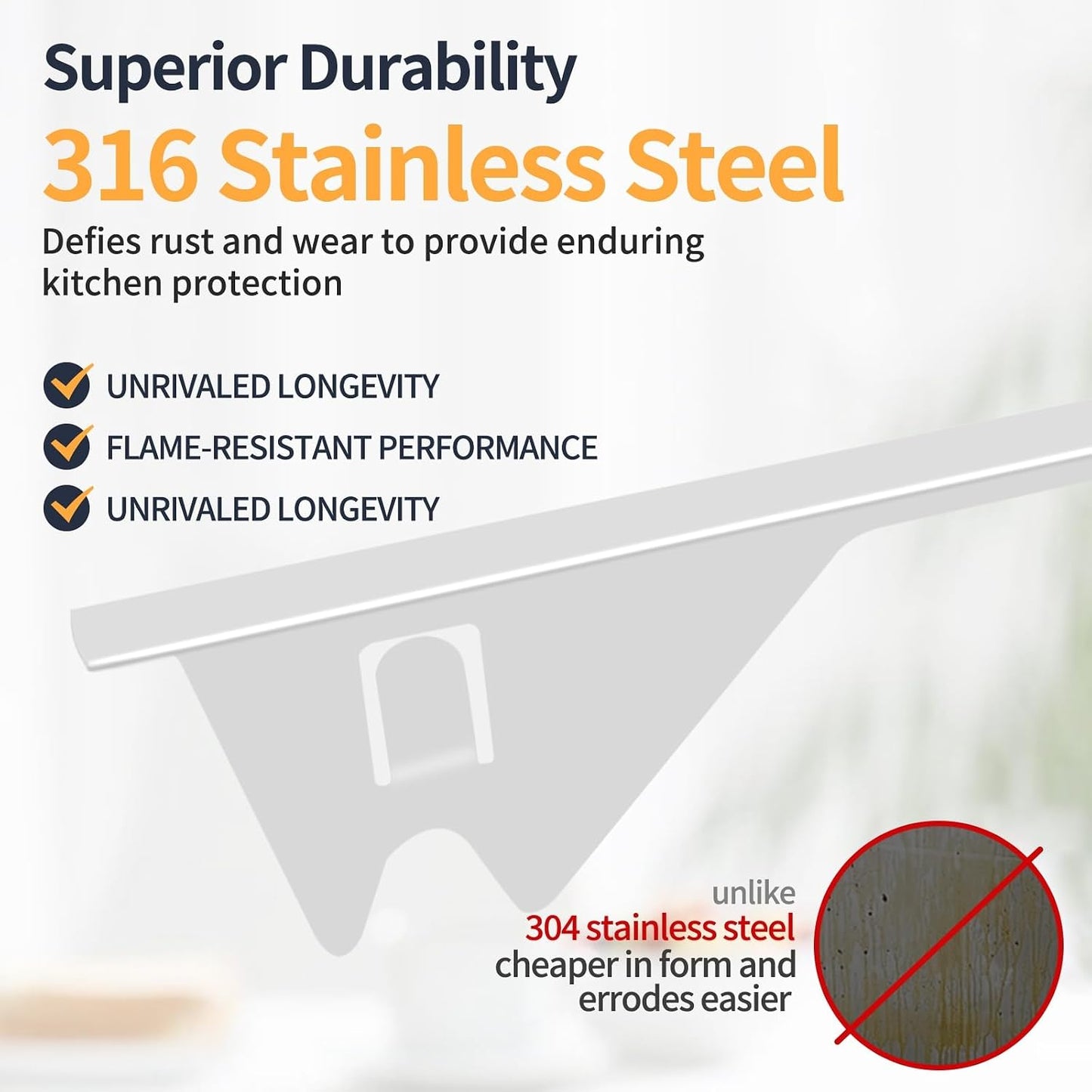 Stove Gap Covers Stainless Steel, 2 Pack Stove Gap Filler Easy Retractable Length 13.8" to 27.5", Width 0.79" Stove Gap Guards Range Trim Kit, Heat Resistant Guard Between Stove Top & Counter