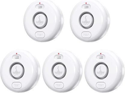 5 Pack Water Leak Alarm Detector, 120dB Loud Alert, IP66 Waterproof | Water Sensor, Sensitive Leak and Drip Alert, Easy Installation for Home, Basement Flood Prevention, Bathroom, Sink, Laundry