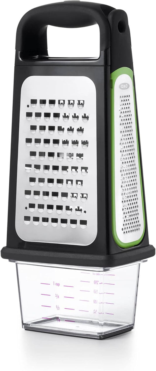 NEW OXO Good Grips Grater, Stainless Steel, Black