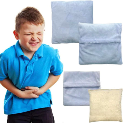 Microwavable Heating Pad, Moist Heat Pad for Pain Relief, Cramp, Menstrual, Tension and Stress, Heat Compress Wrap for Neck, Back, Shoulder, Muscle, Abdomen, Joint (2 Mini Blue)