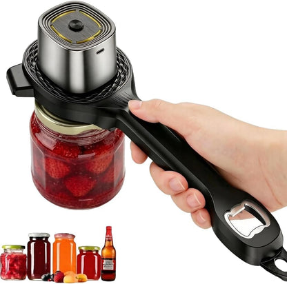 Electric Jar Opener for Seniors with Auto-Adjusting Gripper | Fit 1"-3.5" Cap | Rechargeable Jar & Bottle Openers for Weak Hands and Arthritis