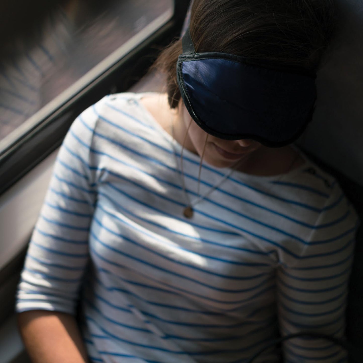 Lewis N. Clark Comfort Sleep Mask | Eye Mask for Travel | Comfortable & Breathable | Light Blocking & Adjustable | Light Blue