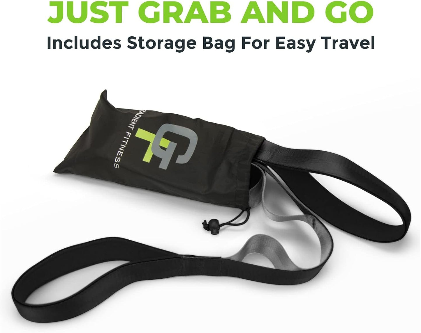 Stretching Strap for Physical Therapy, 12 Multi-Loop Stretch Strap 1.5" W x 8' L, Neoprene Handles, Physical Therapy Equipment, Yoga Straps for Stretching, Leg Stretcher.