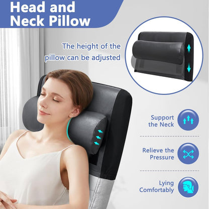 Zelen Recliner Pillow for Head Couch Neck Pillow Leather for Recliner Chair Rest Cushion Neck Support Pillow Office Chair Headrest Head Support Pillow with Headrest Cover