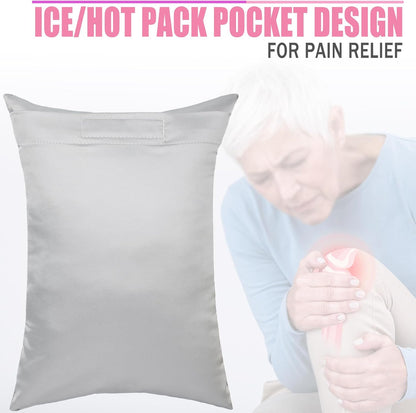 Comfortable Padding Knee Pillow for Side Sleepers Leg Support Pillows Hip Replacement Back Pain Relief Pressure off After Surgery between Thighs Joints Side Sleeping Men Women, Painting Flower