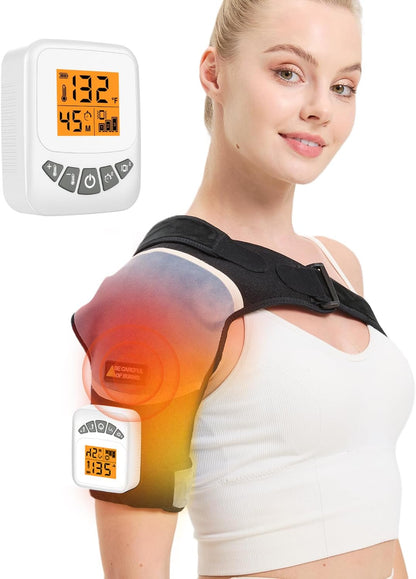 Cordless Leg Massager for Circulation and Pain Relief - 5000mAh Portable Heating Pad for Leg and Calf with 3-Level Vibration Massage, 104-140℉ Adjustable Temperature & 30/45/60 Min Timer