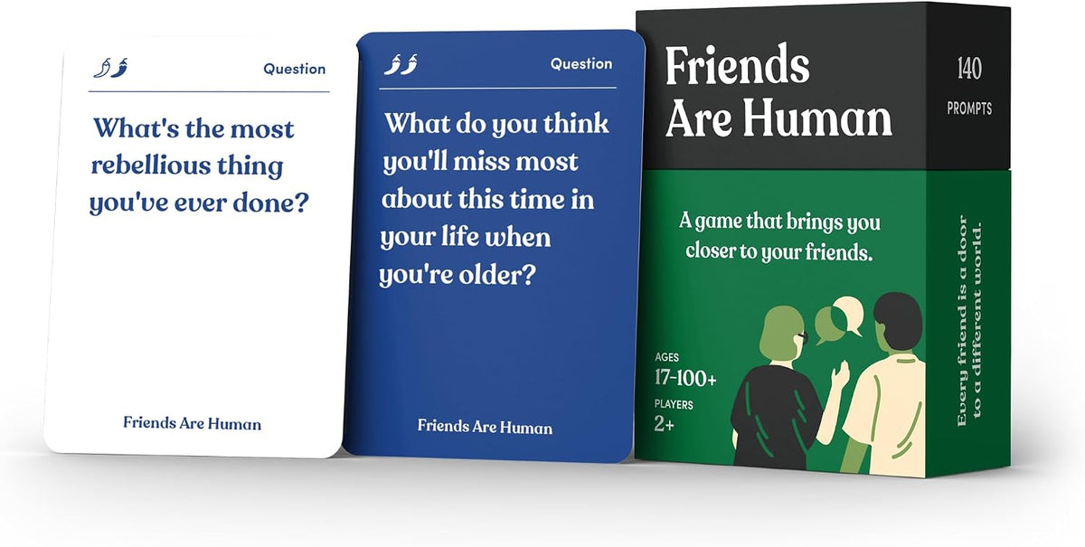 Friends are Human Conversation Cards for Friendship and Bonding, 140 Cards