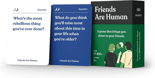 Friends are Human Conversation Cards for Friendship and Bonding, 140 Cards