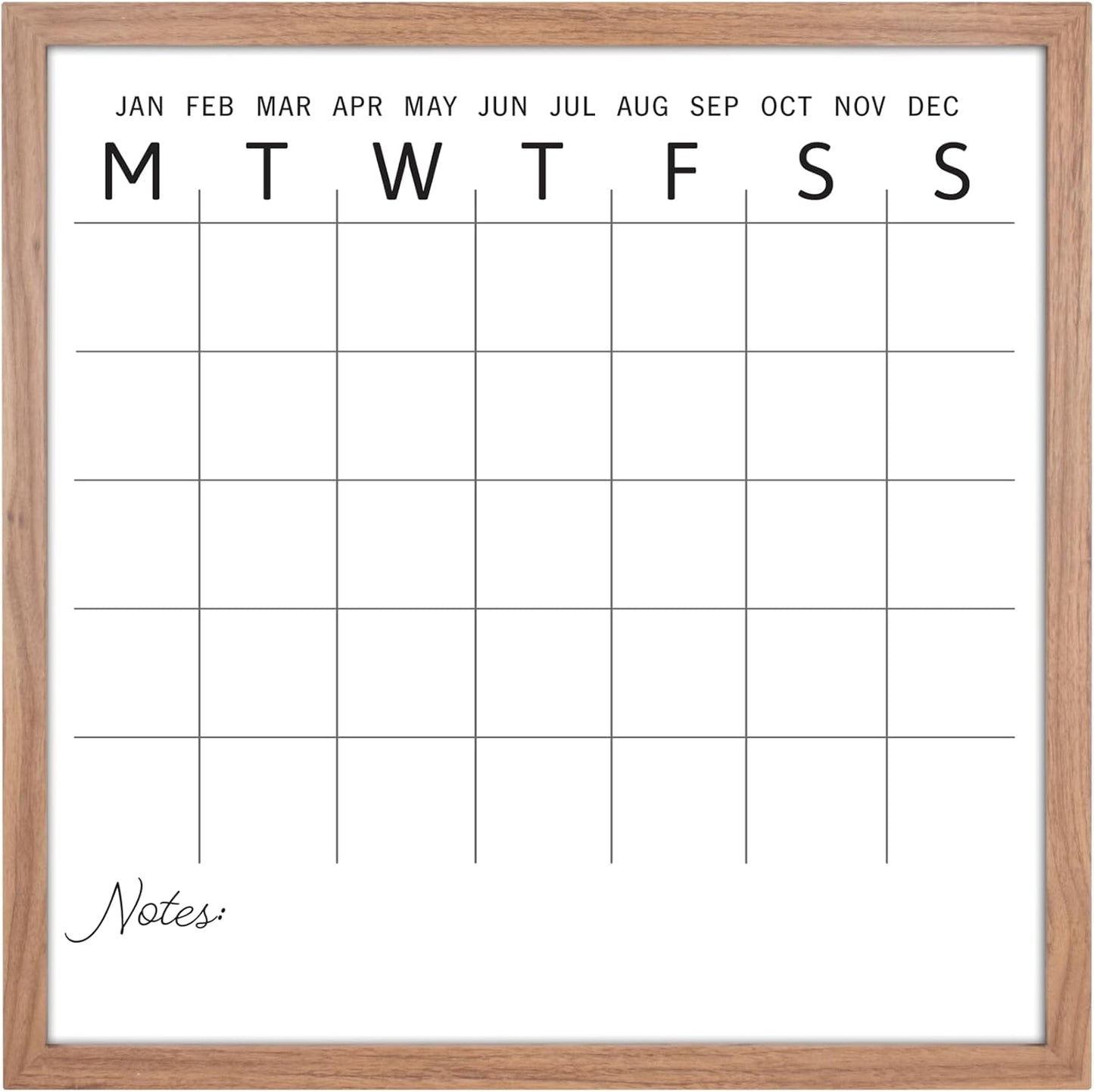 MCS Dry Erase Weekly Meal Planner Black Framed Calander Whiteboard, 11x24 | Dry Erase Weekly Meal Planner Black Framed Calander Whiteboard Frame, 11x24 Inch
