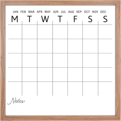 MCS Dry Erase Weekly Meal Planner Black Framed Calander Whiteboard, 11x24 | Dry Erase Weekly Meal Planner Black Framed Calander Whiteboard Frame, 11x24 Inch