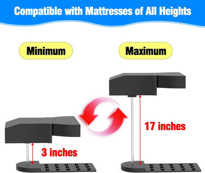 Under Sheet Bed Cooling System with Adjustable Fan Speed, Night Sweat Relief Cooling Fan for Bedroom, Bed Cooling Fan for Cooling and Sleep, Fits All Mattress Heights, Easy Installation (Black)