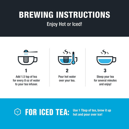 Tiesta Tea - Lavender Chamomile Herbal Tea, Loose Leaf, Calming Blend with Chamomile, Lavender, and Lemongrass, Caffeine-Free Herbal, Great for Hot or Iced, Resealable Pouch, 25 Cups, 0.9 Ounce