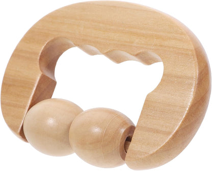 FOMIYES Wooden Foot Roller Tool for Relaxation Portable Massage Device for Face Neck Shoulder Foot Back for Home Travel Use