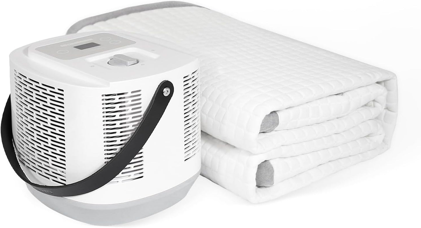 Bed Cooling System with Portable Cooling Mattress & Heater 54-115 ℉, Safe Water Circulation, Low Energy, Quiet Operation, Bed Air Conditioner Under Sheets Ideal for Camping, RVs, and Indoor Use