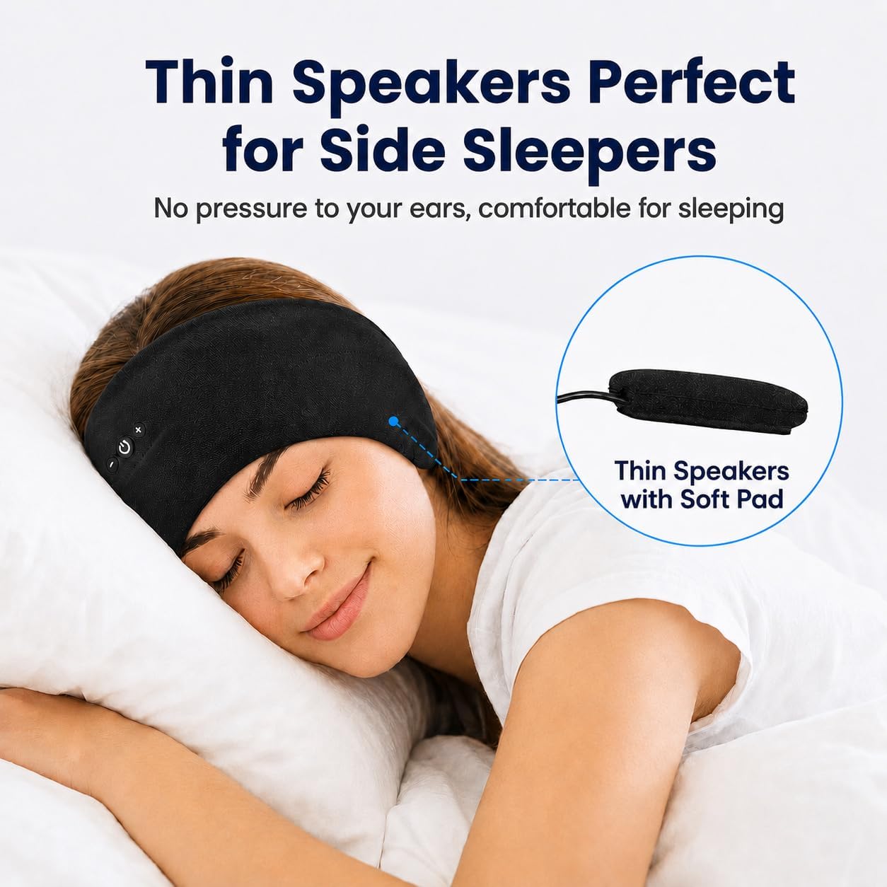 2-Pack Sleep Headphones Bluetooth Headband, Ultra-Thin HD Stereo Wireless Headband for Sleeping, Workout, Running, Yoga - Gift for Men Women, Black+Gray