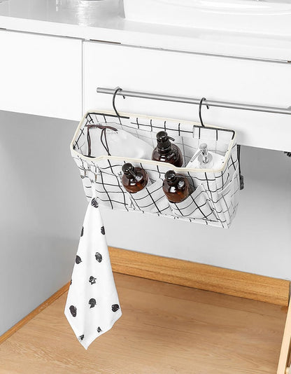 Bunk Bed Organizer, Bedside Caddy Hanging Bed Organizer Storage Bag With Pockets, for College Dorm Rooms Bed, Hospital Bed, Baby Bed Rails,Fishing Chair 14.2 * 4.5 * 7.7inch,Flower