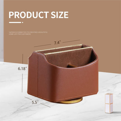 360° Rotatable Remote Control Holder,TV Remote Caddy for Nightstand Table