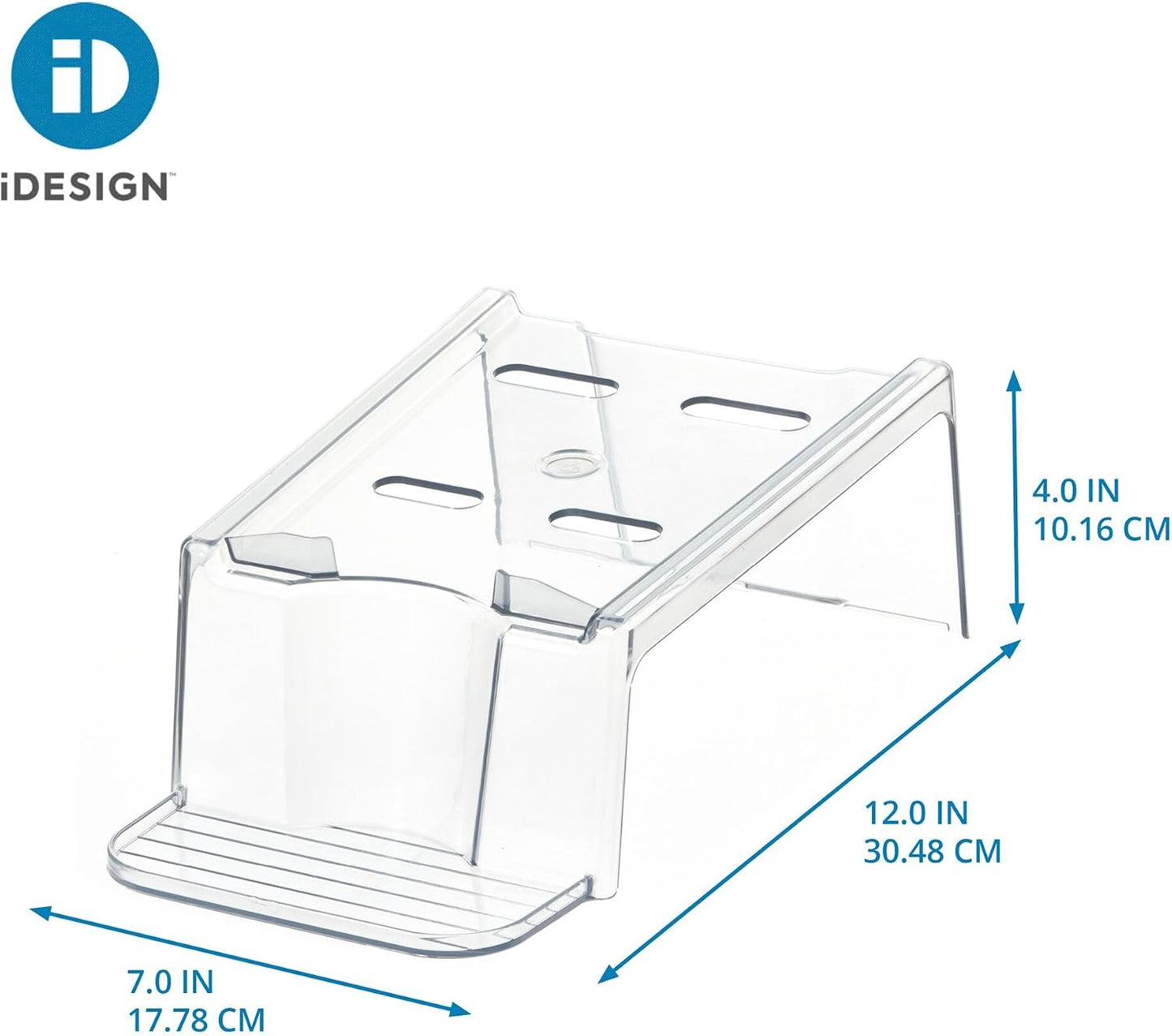 iDesign Laundry Detergent Holder, Clear | Liquid Detergent Stand, Laundry Room Organization