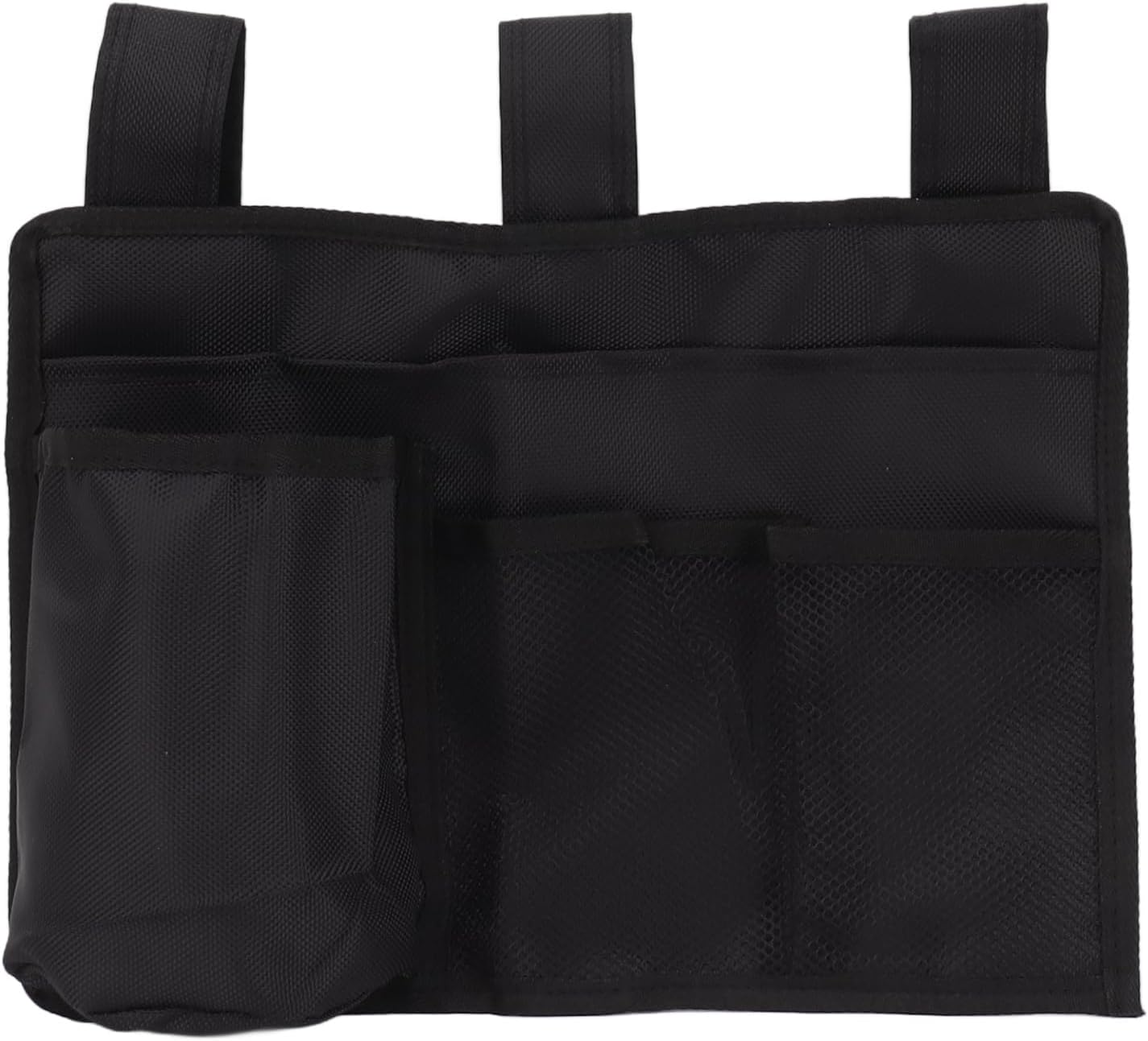 Bedside Storage Bag, Multiple Pocket Hanging Organizer with Adjustable Fasteners Space Saving Bedside Caddy for Bunk Hospital Beds Dorm Bed Rails