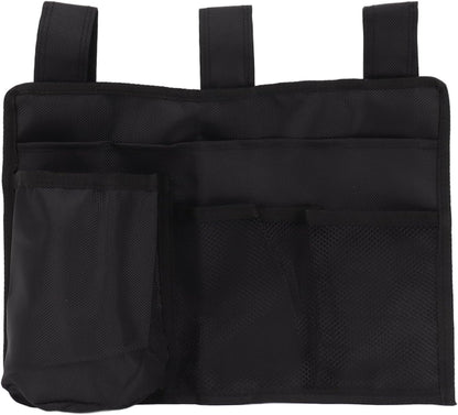 Bedside Storage Bag, Multiple Pocket Hanging Organizer with Adjustable Fasteners Space Saving Bedside Caddy for Bunk Hospital Beds Dorm Bed Rails
