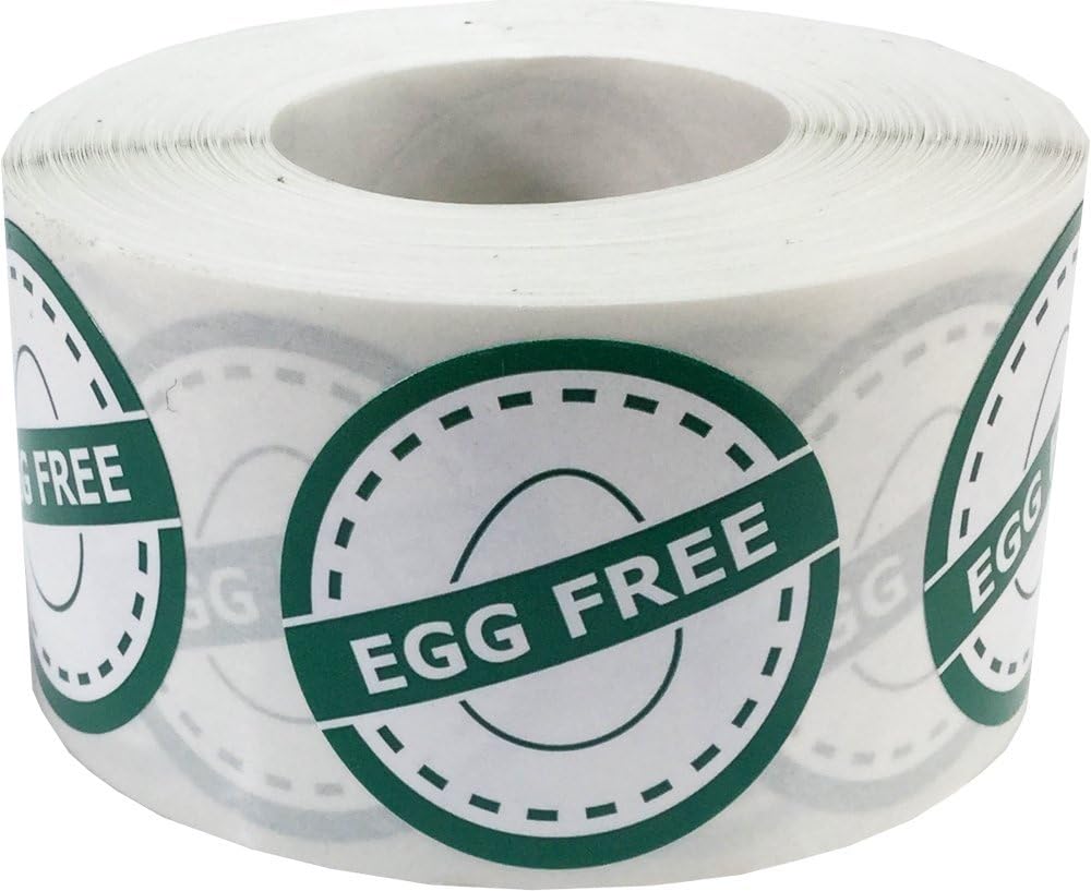 InStockLabels Gluten Free Food Rotation Labels, 1.25 Inch, 500 Stickers | Food safety allergy awareness labels for home meal prep, retail packaging, restaurants, food trucks and storage use