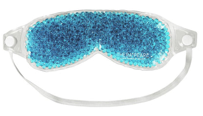 TheraPearl Eye Mask, Flexible Gel Beads for Hot Cold Therapy, Non Toxic Compress for Puffy Eyes, Blue, Reusable