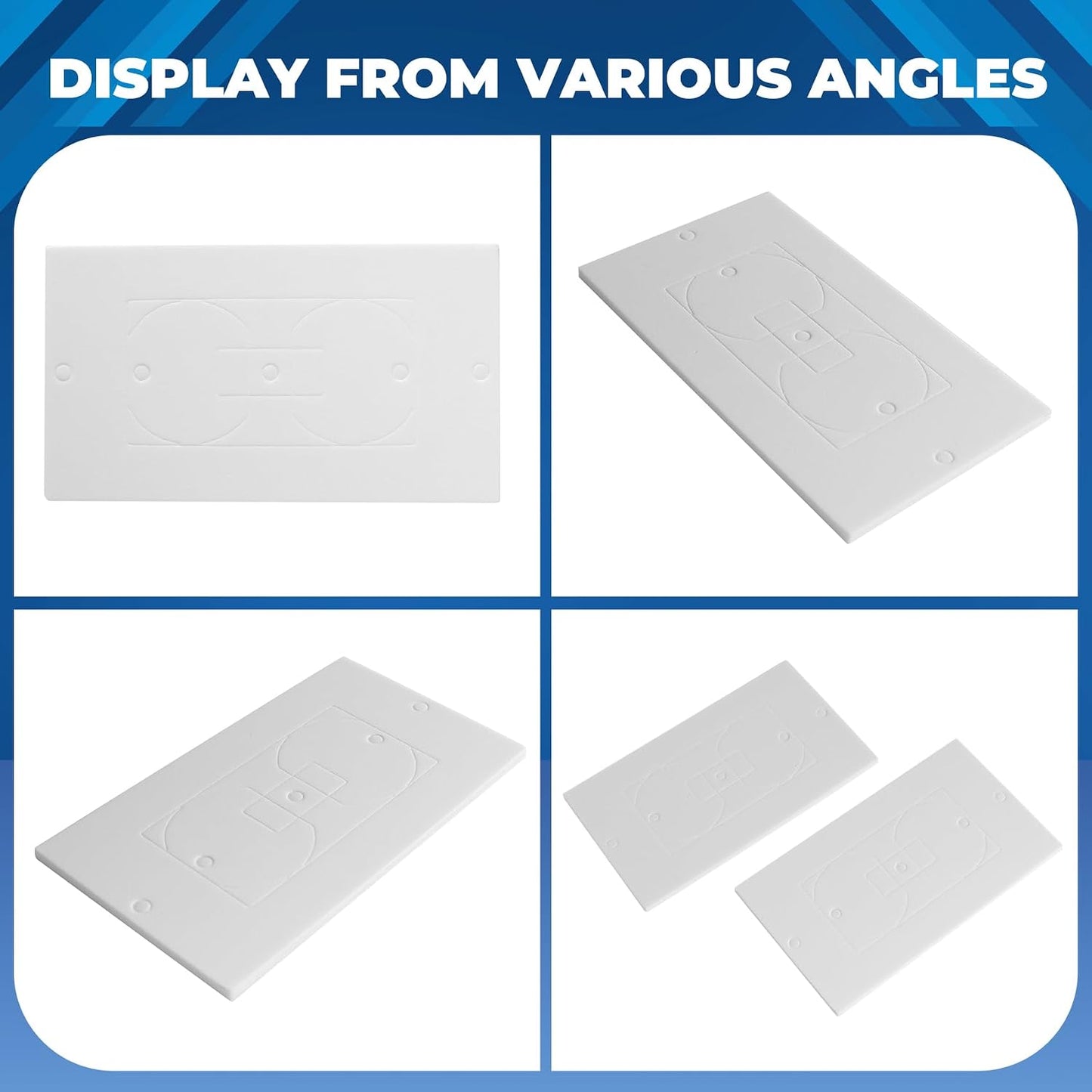 Outlet Insulators Draft Sealers, 100Pcs Electrical Outlet Insulation Pads, EVA Foam Gasket for Wall, Switch Socket Cover Easy Install