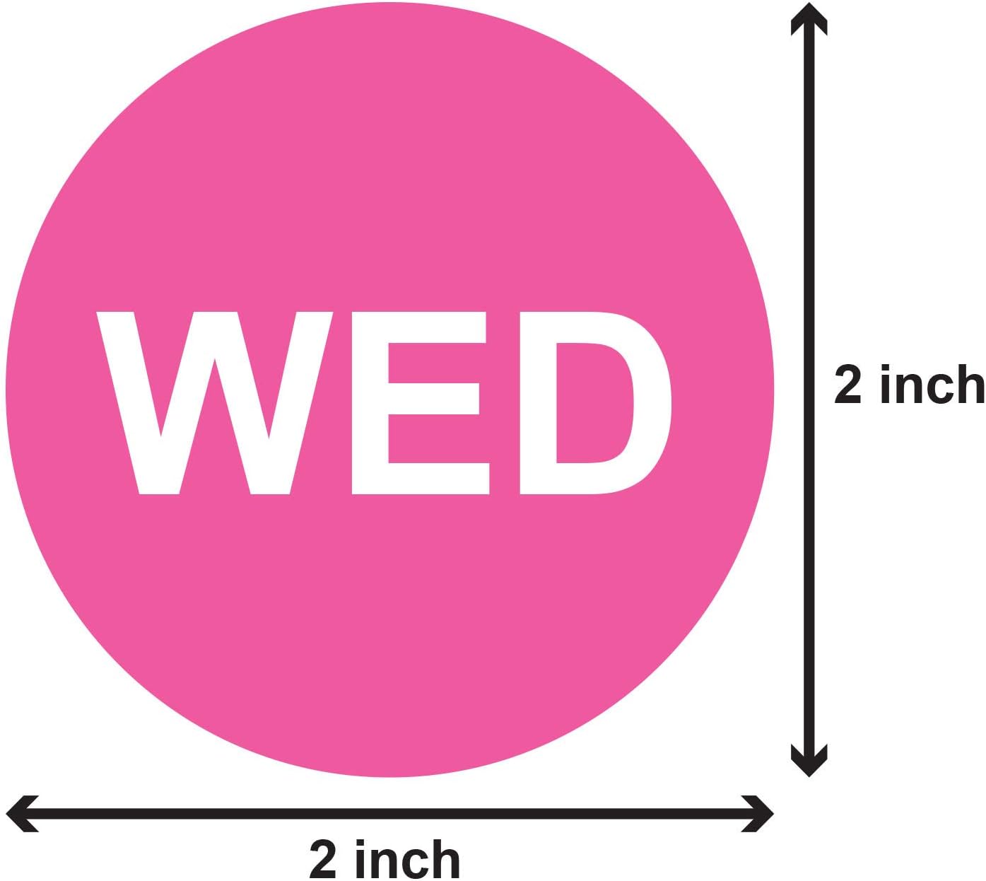 Friday Stickers, 2 inch, Round, Yellow, 300 Count | Days of The Week Labels, Food Labels, Restaurant/Food Safety, Week Rotation