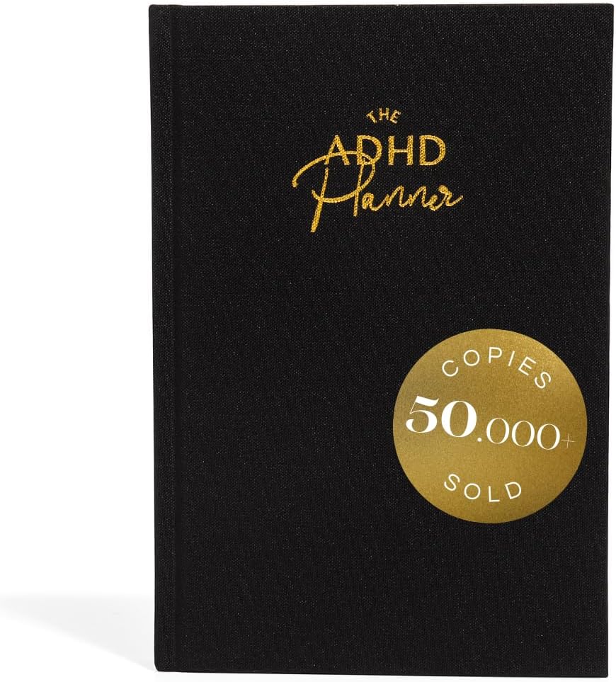The ADHD Planner for Adults - Undated Daily & Weekly ADHD Journal for Disorganized People, 90 Days - Habit Tracker, Record Emotions & Mood - Academic Goals - Structure & Focus for Adults Brains