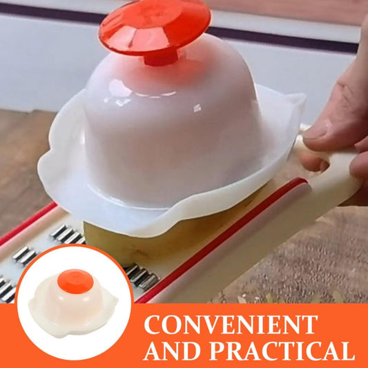 Garneck Food Safety Holder for Mandoline Slicer Plastic Food Holder and Finger Protector for Grating Vegetables Stable Vegetable Cutting Device for Onions Potatoes Fruits 4.40 X 4.13 X 2.16 in
