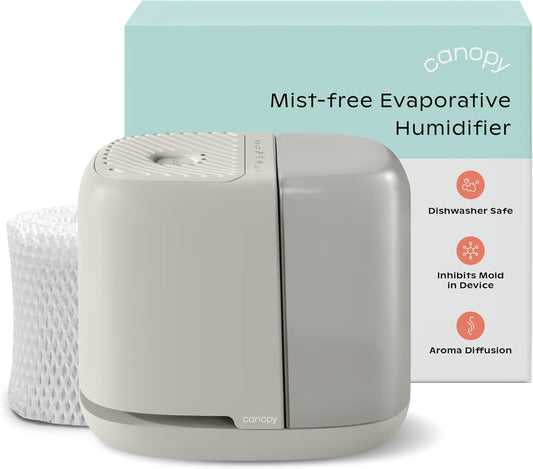 Canopy Bedside Humidifier 2.0, Moonstruck, 2.5L, 36 Hr, Reading Light & Sound