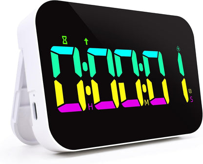 TXL Digital Timer for Classroom, Pomodoro, Gym & Kitchen – Rechargeable Magnetic Countdown Timer, Large LED Display, Loud Alarm, 3 Volume Levels & 3 Brightness Settings