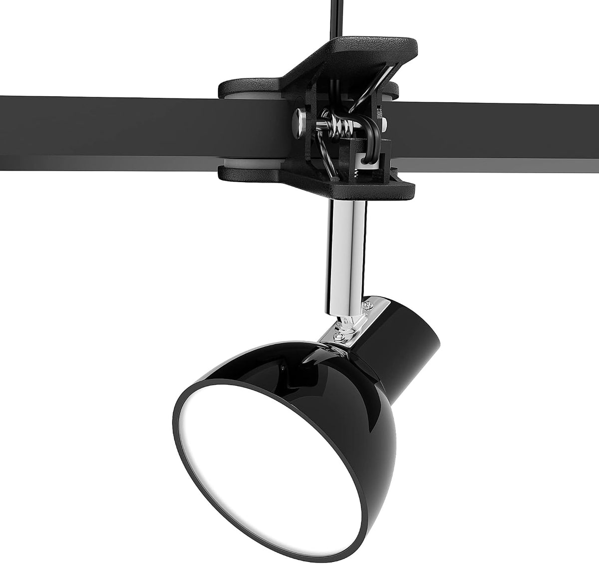 deeloop Clip On Light, 400LM Reading Lamp, Flexible Clamp Light, Black