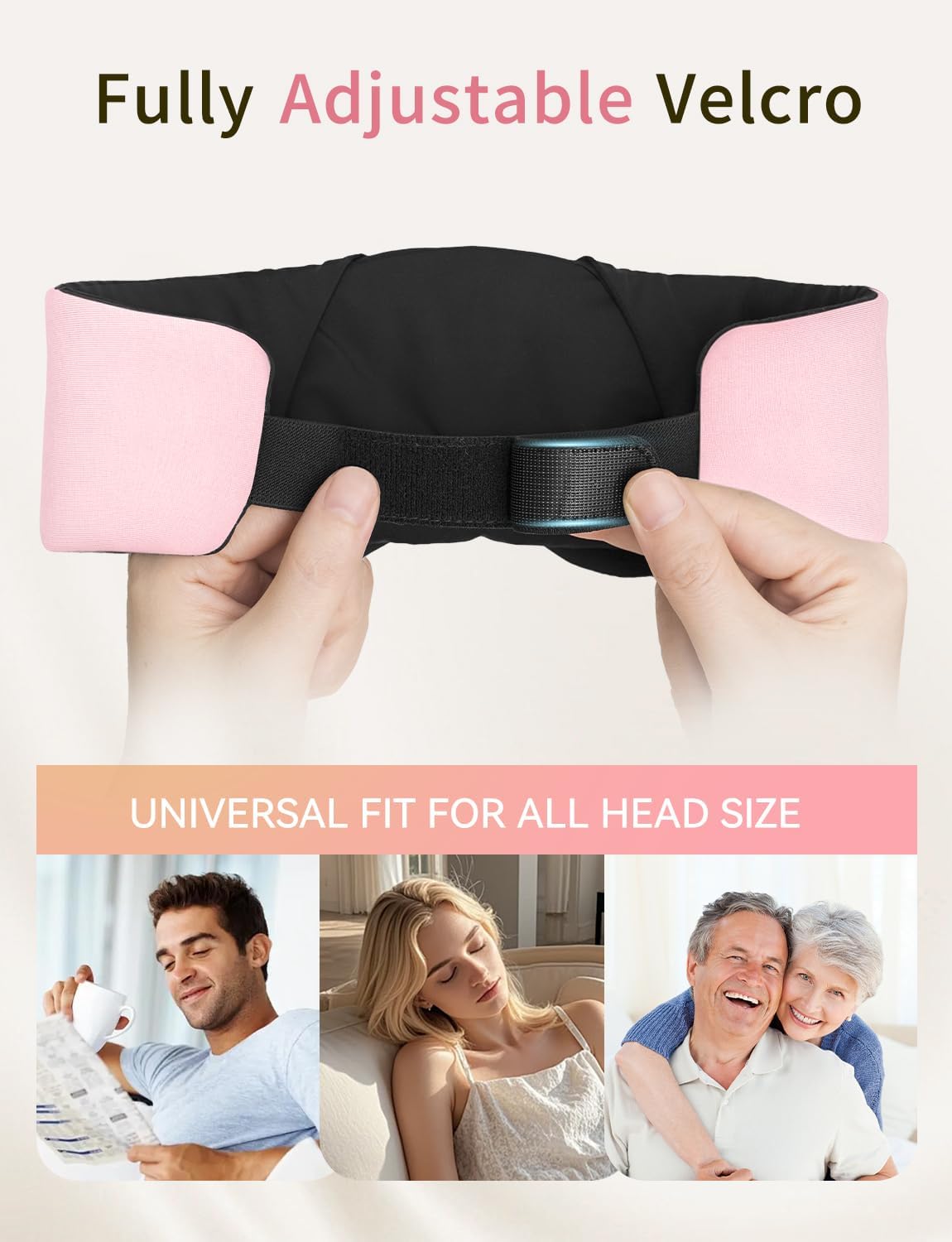 Sleep Headphones Bluetooth 6.0 Sleep Mask for Side Sleepers, 20H Playtime