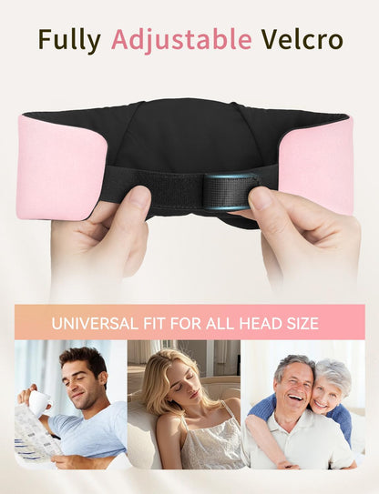 Sleep Headphones Bluetooth 6.0 Sleep Mask for Side Sleepers, 20H Playtime