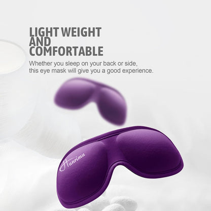 Sleep Eye Mask for Women Men, Eye Covers for Sleeping, 3D Sleep Mask for Travel Yoga Nap (Black)