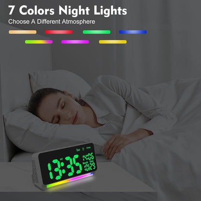 120db Super Loud Alarm Clock for Heavy Sleepers, Bluetooth Connection