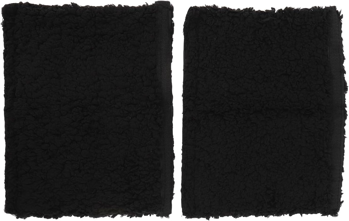 Brrnoo Sheepskin Chair Armrest Pad, Fleece Armrest Cushion for Chairs, Enhanced Comfort and Skin Protection Armrest Protector for Home or Office Use Fits Most Chairs (Grey)